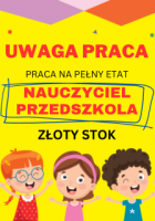 PRACA - Nauczyciel przedszkola Mini_uwaga
